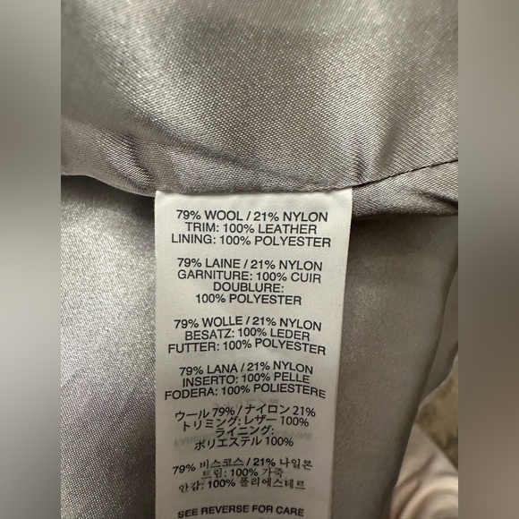 J. Crew By Nello GoriTwo Tone Heather Gray Hooded Wool Coat lined Women’s Size 0 - Picture 5 of 7